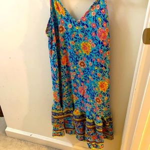 SHEIN floral tank dress